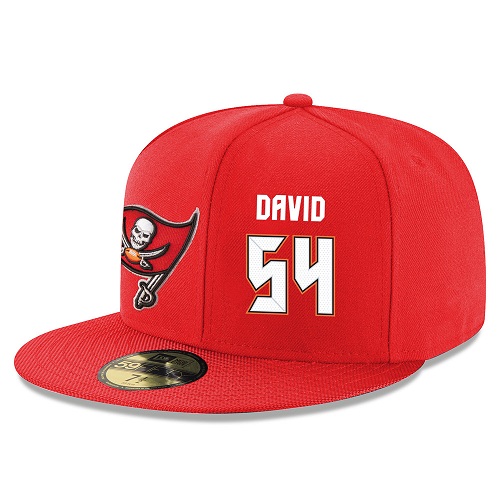 NFL Tampa Bay Buccaneers #54 Lavonte David Stitched Snapback Adjustable Player Hat - Red/White